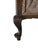 Traditional Queen Anne Style Dark Wood Caned Lounge Chair With Floral Velvet Cushions For Sale In Greensboro - Image 6 of 10