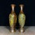 Pair of Gilt Bronze Vases With Dragon & Phoenix Relief — Dragon-Phoenix Auspicious Motif For Sale - Image 9 of 9