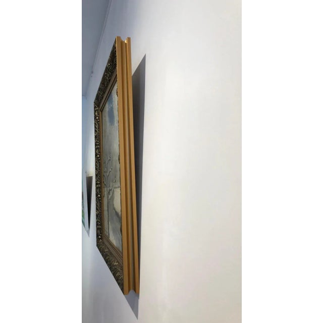 Wood Winter View, Painting on Wood For Sale - Image 7 of 9