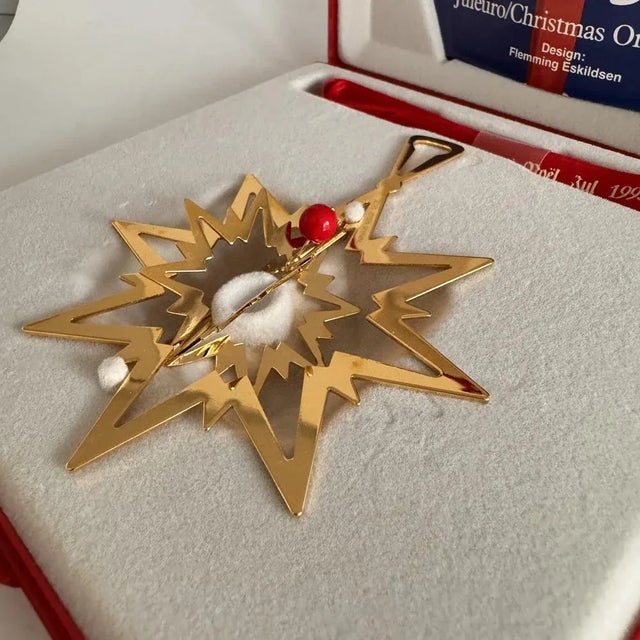 Christmas Star Ornament from Georg Jensen, 1993 For Sale - Image 3 of 5
