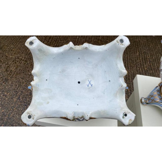 20th Century Vaisseau à Mât Ship Vase and Cover from Meissen, Set of 2 For Sale - Image 11 of 12