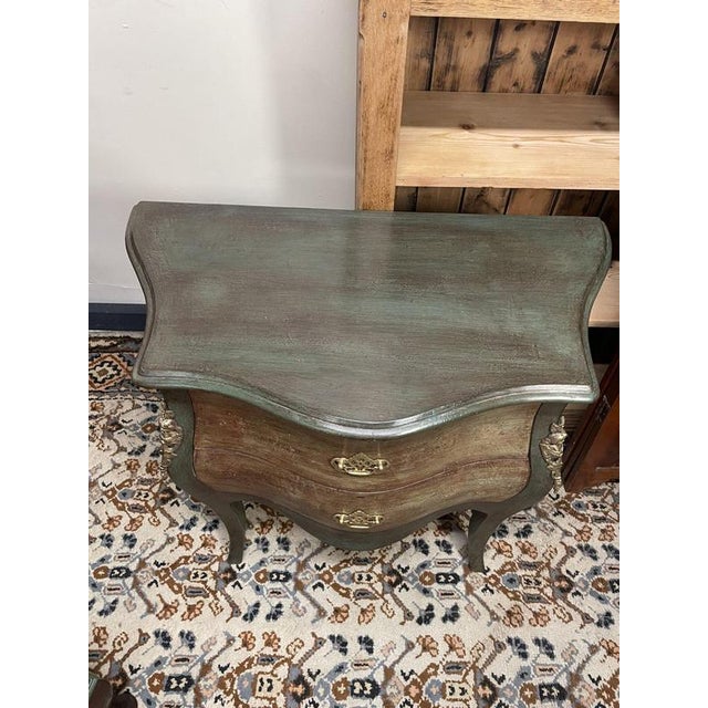 Painted Bombe Chest of Drawers For Sale - Image 5 of 8