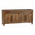 70'' Solid Wood Sideboard Cabinet — Fully Assembled 4-Door Sideboard in Light Walnut For Sale