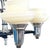 Mid 20th Century Art Deco Streamline Moderne Five-Light Chandelier With Opaline Glass Shades For Sale - Image 4 of 6