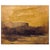 Beautiful 1980's abstract impressionist landscape in a range of gold, ochre, yellow, brown, and black hues. By Robert...