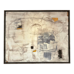 Revelation Abstract Modern Boom Town Framed Giclee on Canvas