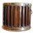 A George III Mahogany and Brass Plate Bucket, Late 18th Century For Sale
