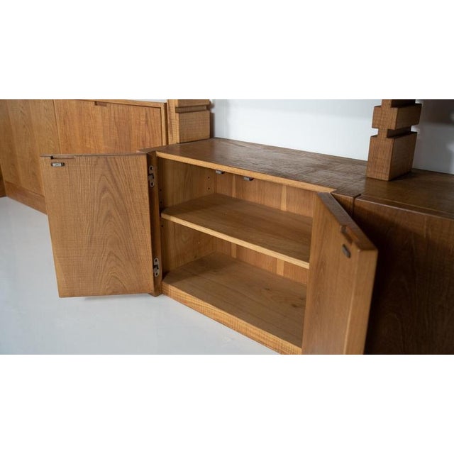 Large Bookshelf with Bench attributed to Guiseppe Rivadossi for Officina Rivadossi, Italy, 1970 For Sale - Image 14 of 18