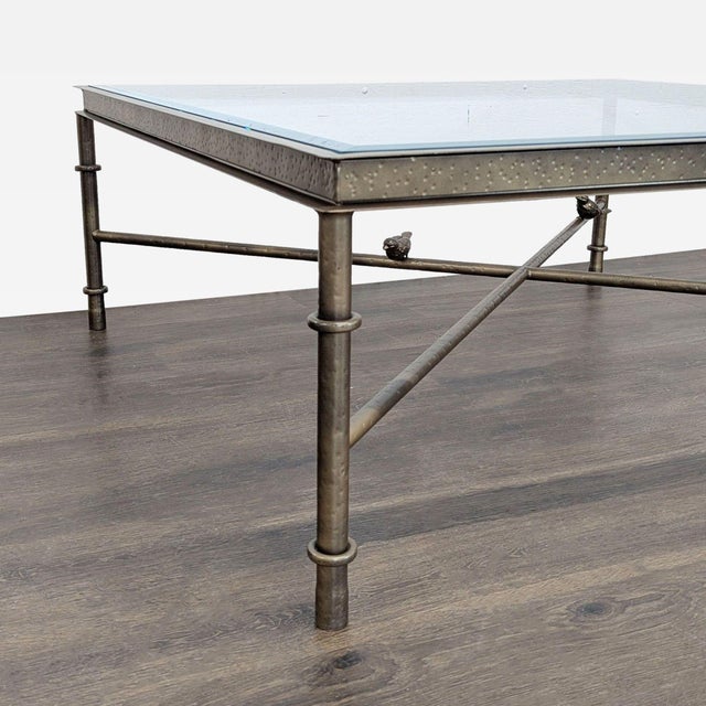 2000 - 2009 Custom Bronze Coffee Table For Sale - Image 5 of 7