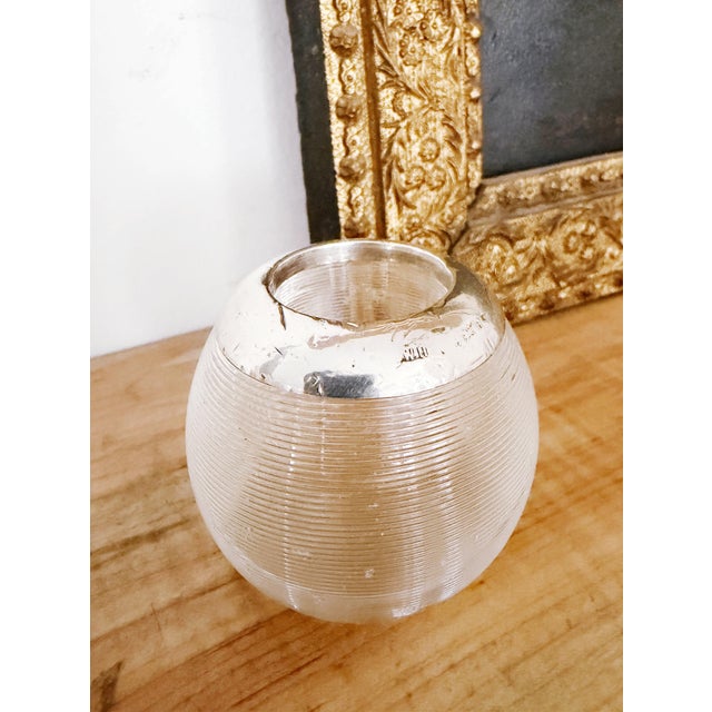 1900 - 1909 1901 English Sterling Silver and Glass Match Striker For Sale - Image 5 of 6