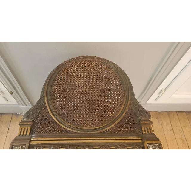 Louis XVI Style Recess Bench, 1890s For Sale - Image 10 of 13