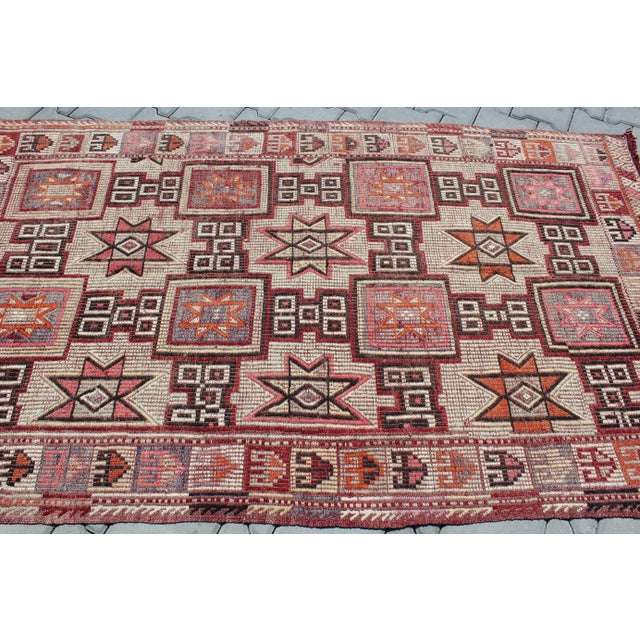 Traditional Vintage Turkish Antolian Oriental Nomads Kilim Rug - 48.5"x83.5" For Sale - Image 3 of 13