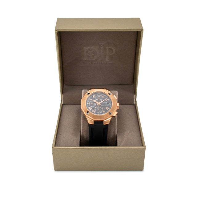 Rose Baume Et Mercier Riviera Chronometer 43mm 65586 18k Rose Gold Automatic Watch For Sale - Image 8 of 8