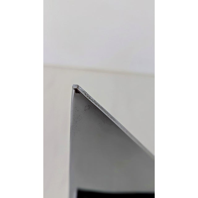 Mid-Century Chrome Sailboat Bookends | Minimalist Nautical Design For Sale In San Francisco - Image 6 of 8