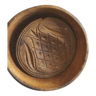 Antique Primitive Butter Mold Press For Sale