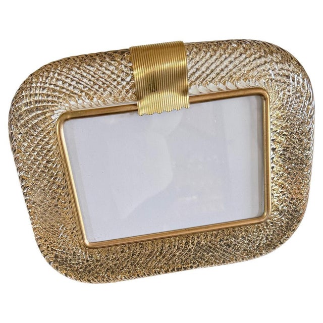 Gold Murano Glass Photo Frame, 2000s For Sale - Image 12 of 12