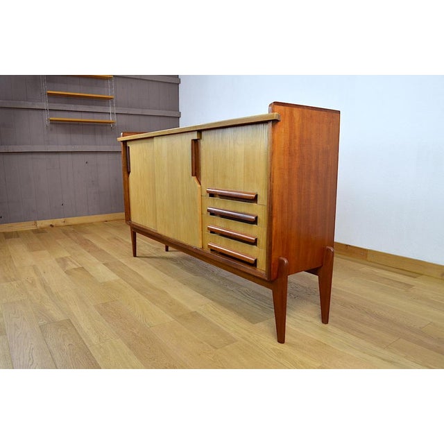 Vintage Compass Leg Sideboard Eros Edition by Gustave Gautier, 1950 For Sale - Image 13 of 13