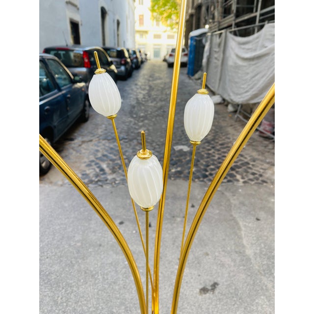 White Vintage Floor Lamp, 1960s For Sale - Image 8 of 15