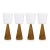 Viterbo Wine Red Wine Glasses - Amber, Set of 4 For Sale - Image 4 of 4