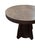 A wonderfully sculptural round side table. Crafted from solid suar wood with wood textures and shades throughout. The...