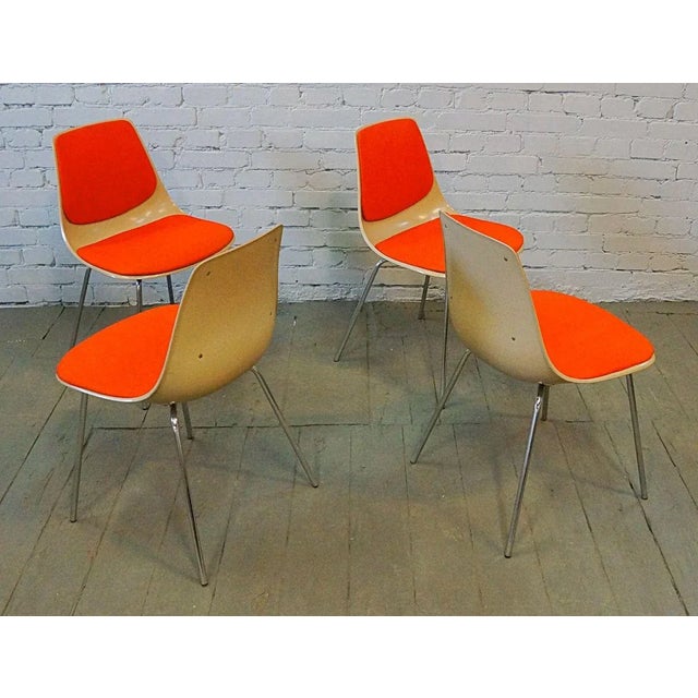 1960s Mid-Century Model 225/2 Dining Chairs by Georg Leowald for Wilkhahn, Set of 4 For Sale - Image 5 of 13