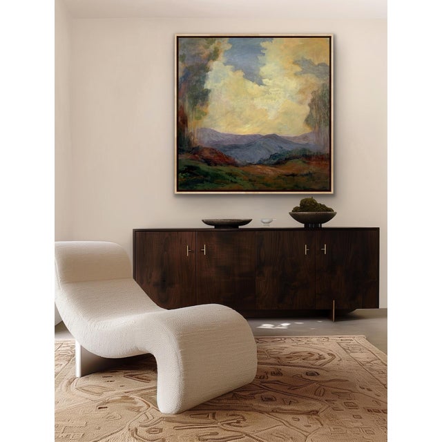 This abstract landscape painting is a fresh take on traditional style landscape and will add intrigue as well as beauty to...