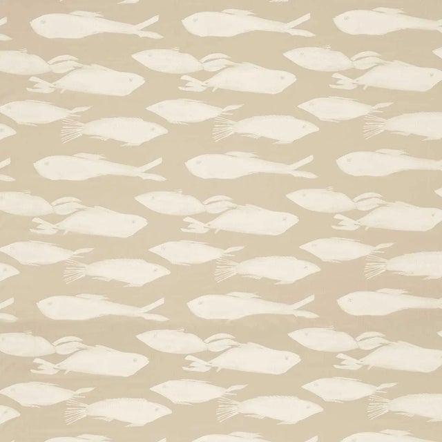 Harlequin Kaku Fabric in Taupe - a Sample For Sale