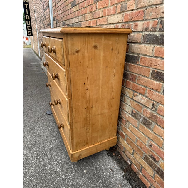 19th Century English Pine Chest For Sale - Image 9 of 12