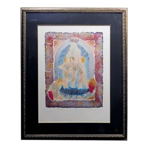 Roy Tonkin "Les Cascade Ii" Hand Signed Etching W/Custom Frame