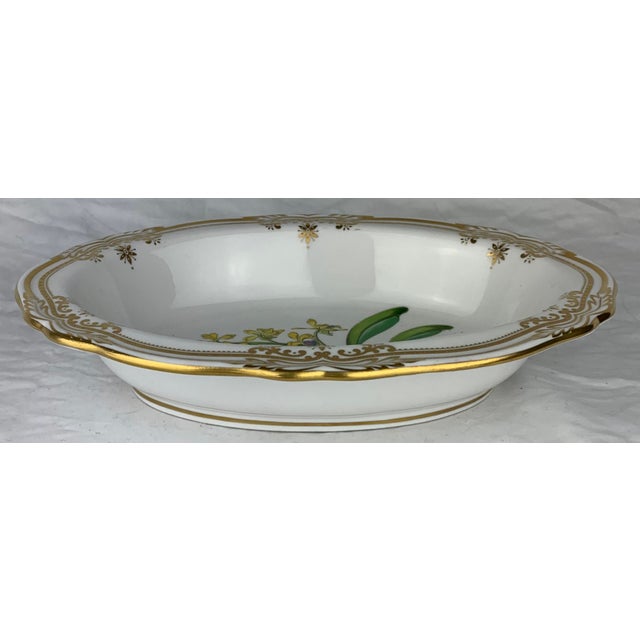 Spode Mid 20th Century Spode Hand Painted Serving Oval Bowl For Sale - Image 4 of 7