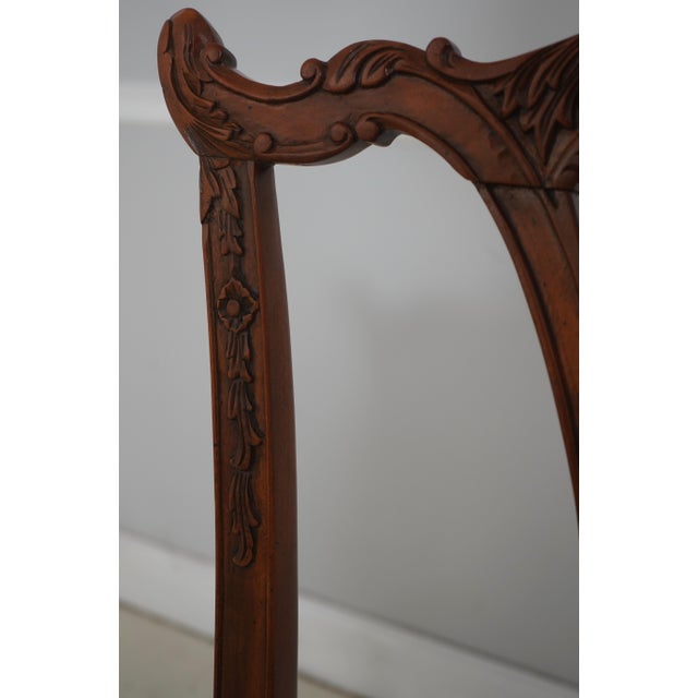 Set of 8 Mahogany Chippendale Style Dining Chairs For Sale - Image 12 of 18