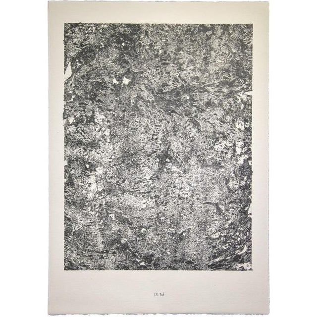 Tuf is an original B/W lithograph from the album Sol Terres by the French founder of Art Brut, Jean Dubuffet Very good...