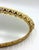 A stunning vintage French gilt gold ormolu oval mirror vanity or bar tray. This beautiful tray is a nice large oval size...