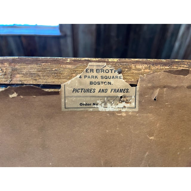 Antique Castle Print With Gold Mat For Sale - Image 10 of 12