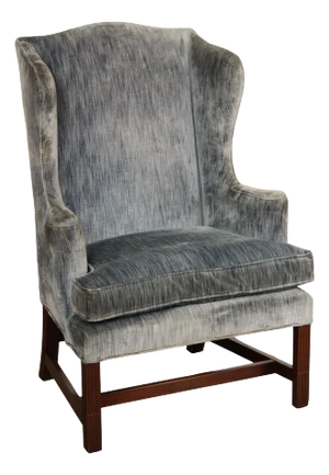 Kittinger Colonial Williamsburg Chippendale Style Mahogany Wing Chair