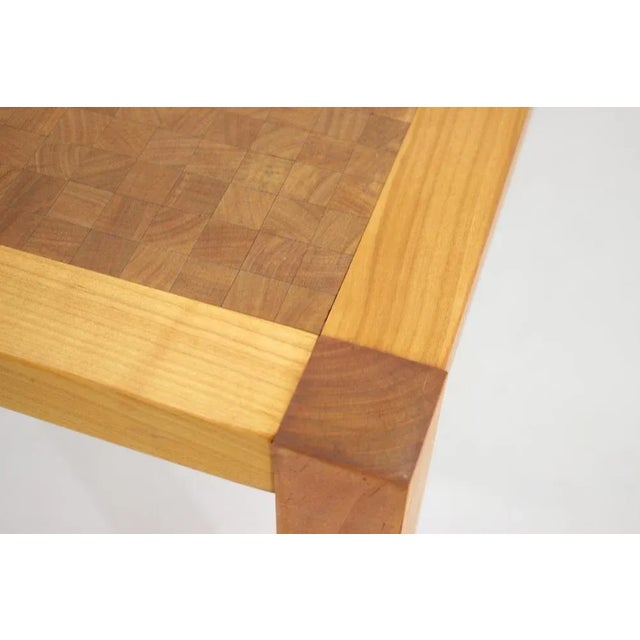Wood Mosaic Coffee Table by Grom Lindum for Tranekaer, Denmark, 1970s For Sale - Image 7 of 8