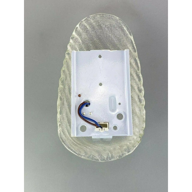 Metal Ice Glass Wall Lamp, 1960s For Sale - Image 7 of 9