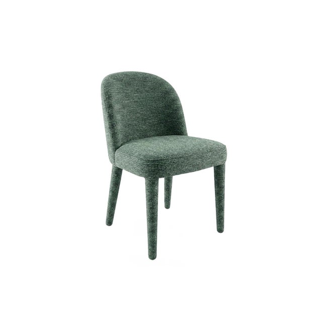 Not Yet Made - Made To Order Eclipse Dining Chair in Green Camouflage by Moanne For Sale - Image 5 of 8