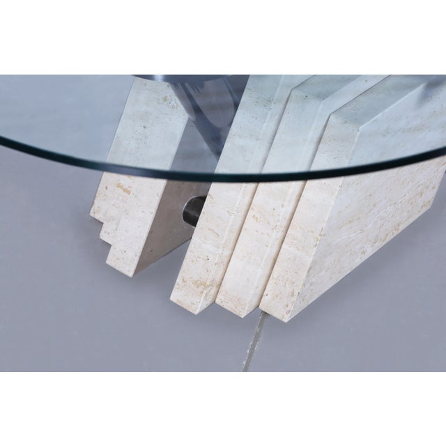Italian Postmodern Travertine “Zeus” Adjustable Coffee Table by Lapalma For Sale - Image 9 of 14