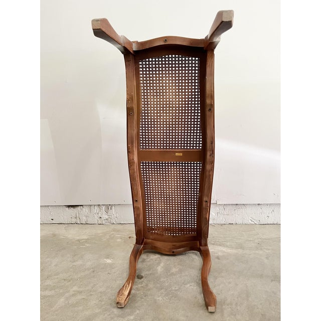 1980s Vintage French Provincial Cane Bench For Sale In New York - Image 6 of 10