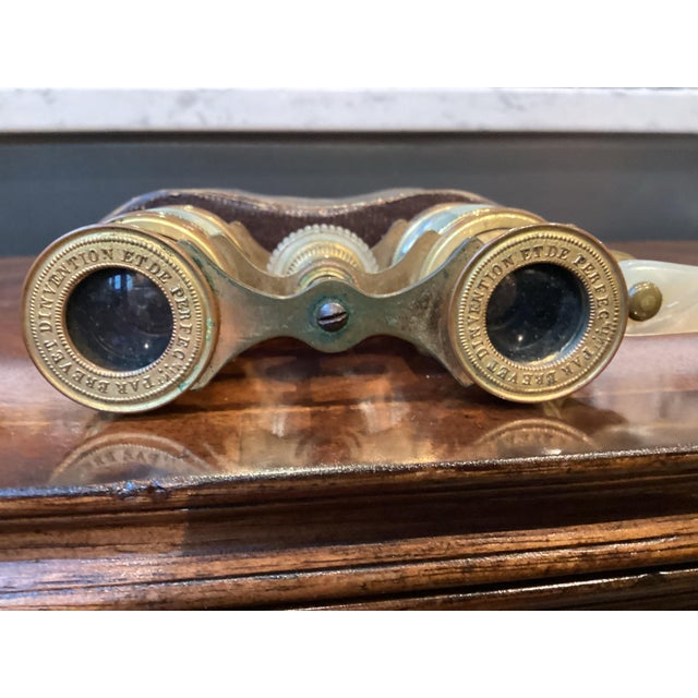 Patented French Antique Opera Glasses With Original Case For Sale - Image 4 of 5