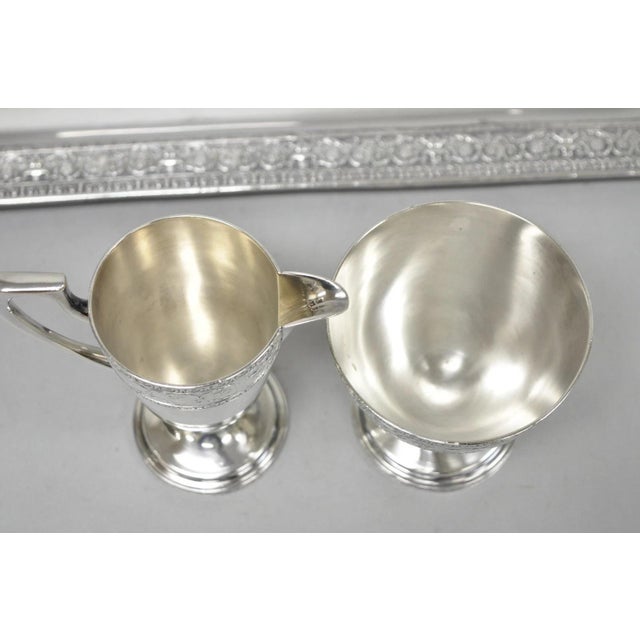 Antique Bernard Rices Sons Antique Edwardian Silver Plated Tea Service, 5 Pc Set For Sale - Image 11 of 18