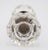 Hexagon shaped punted clear glass door knobs with a wide brass shank. Good condition with appropriate wear from age....