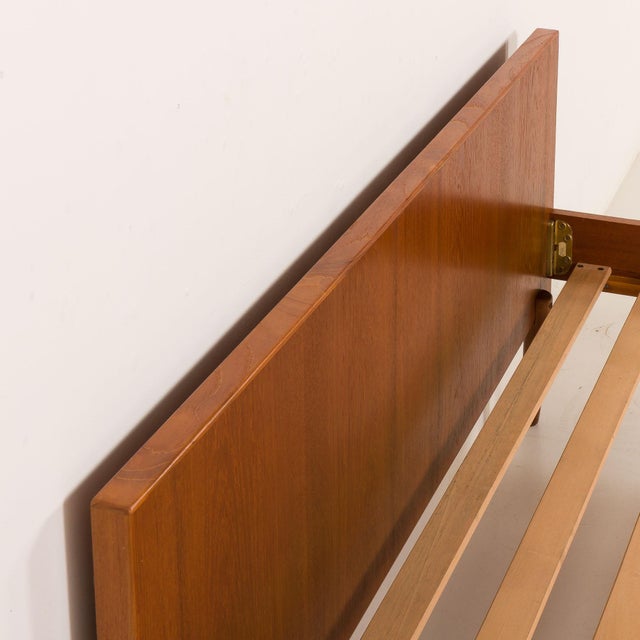 Mid-Century Danish Teak Double Bed in the style of Hans J. Wegner, 1960s For Sale - Image 9 of 12