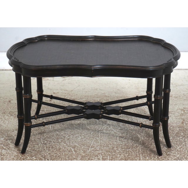 Age: Approx. 20 Years Old Details: Faux Bamboo Form Legs Stretcher Base Frame Offered @ Fraction of Original Retail Cost...