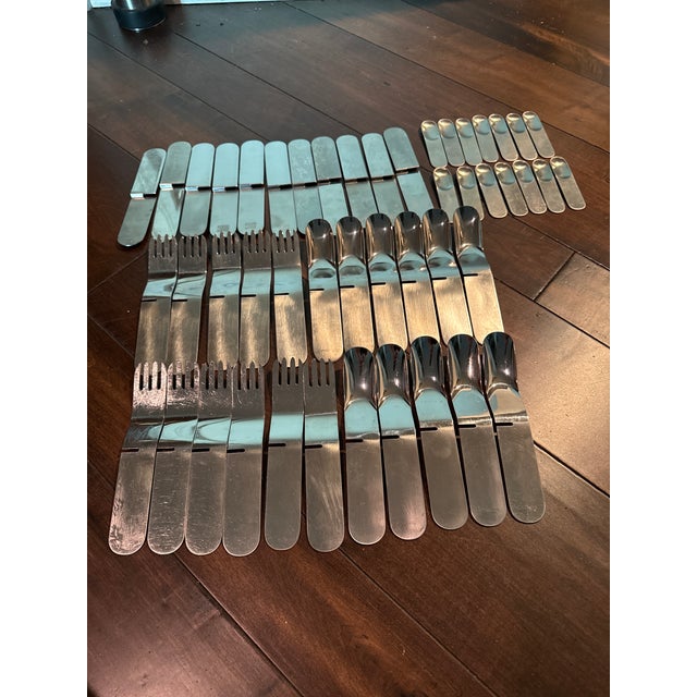 Mid-Century Modern 1970s Villeroy & Boch Modernist Flatware Utensils Set - 47 Pieces For Sale - Image 3 of 5