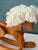Wood Vintage Wood Toy Rocking Horse Yarn Mane For Sale - Image 7 of 9