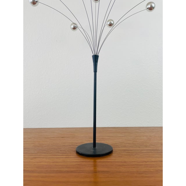Metal Vintage 1960s Silver Ball Spray Kinetic Sculpture For Sale - Image 7 of 7