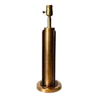 1930s Chase "Ambassador" Brass & Tortoise Shell Bakelite/Catalin Lamp For Sale