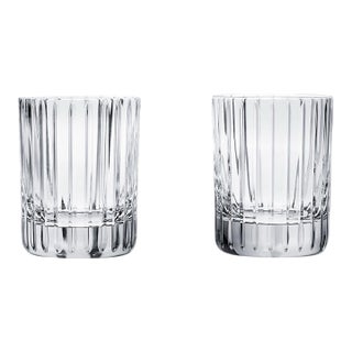 Late 20th Century Baccarat Harmonie Crystal Tumblers, Pair For Sale